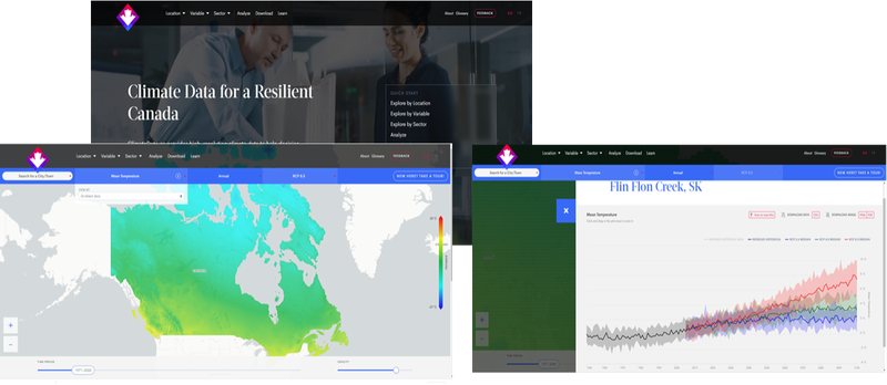 ClimateData.ca interface